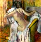 Hilaire-Germain-Edgar Degas - After the Bath, Woman drying herself